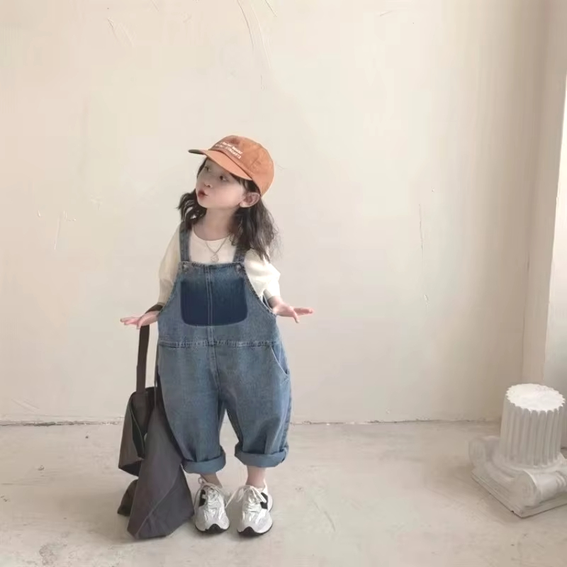 Baby Overall Denim - Mono de mezclilla unisex para niños,