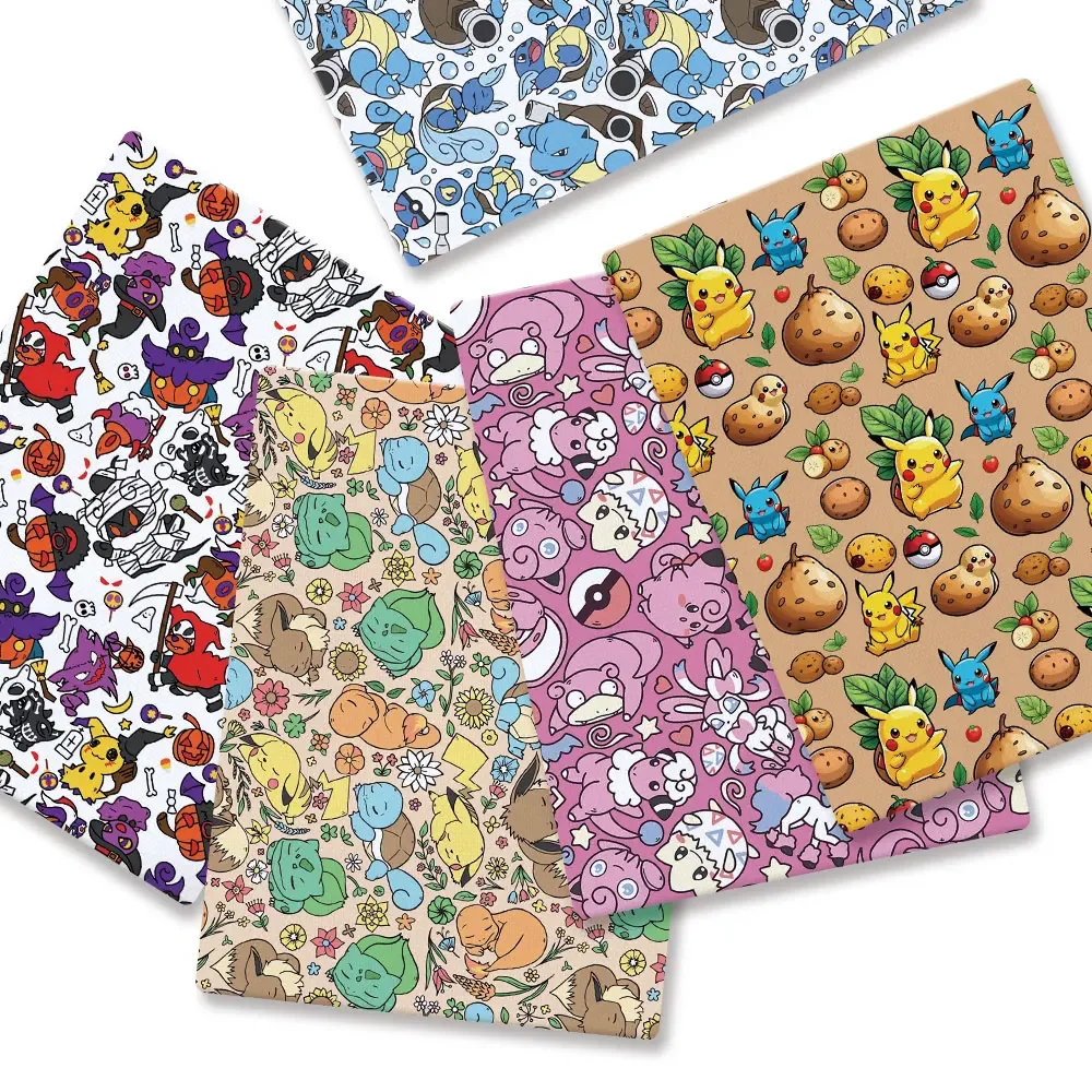 Baby Clothing Products - Tela de dibujos animados de Pokémon,