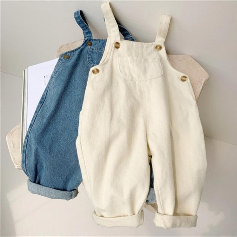 Baby Overall Denim - Monos de mezclilla sólidos para bebé,