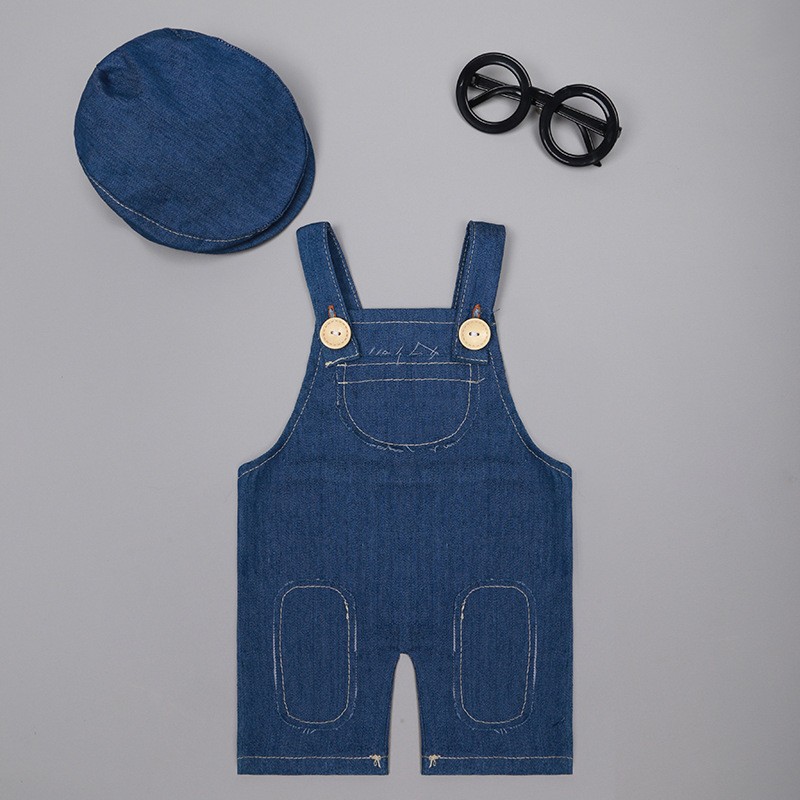 ❤️ Ropa de fotografía recién n - Baby Overall Denim reseña y precio
