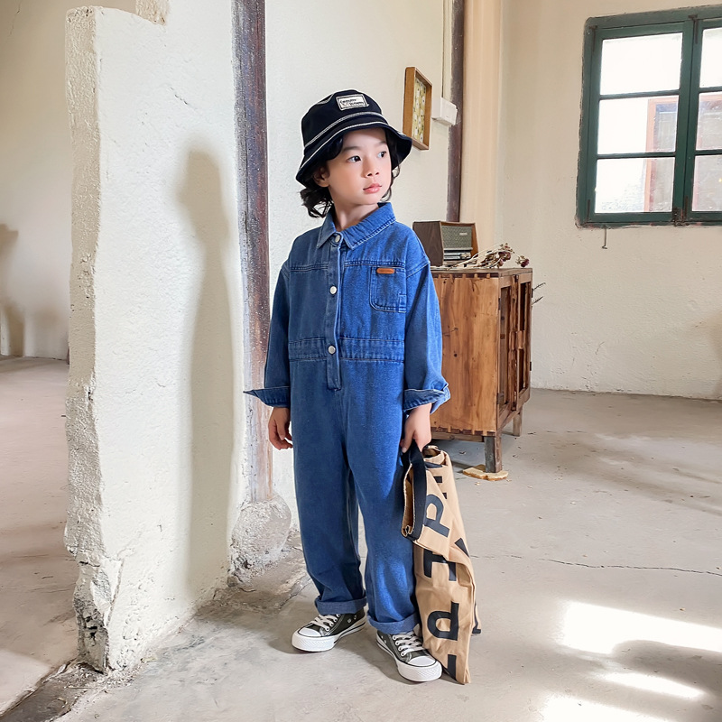 2024 otoño niños monos de mezc - Baby Overall Denim reseña y precio