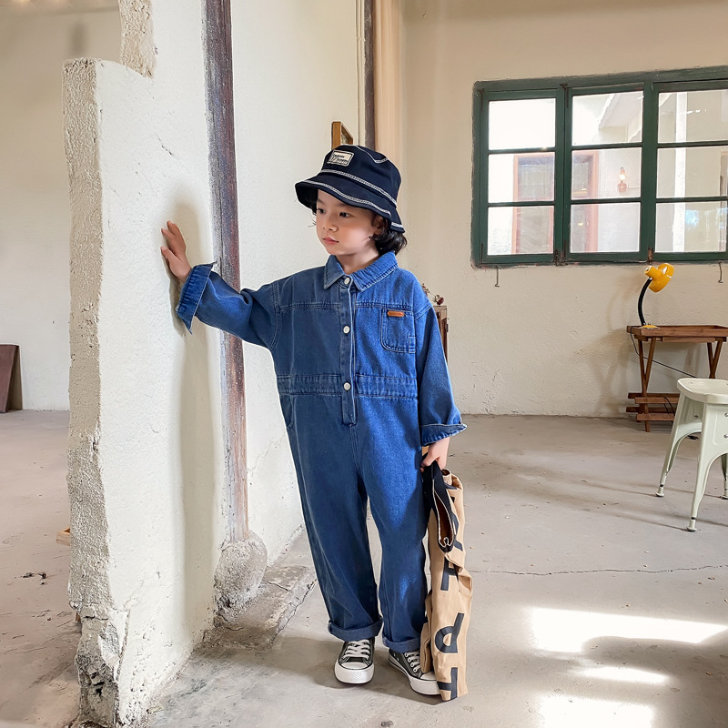 2024 otoño niños monos de mezc - Baby Overall Denim reseña y precio