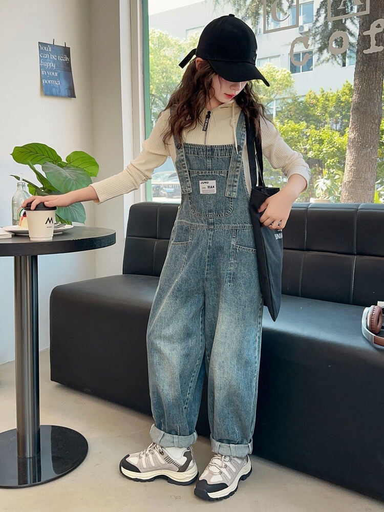 Monos de primavera cómodos par - Baby Overall Denim reseña y precio