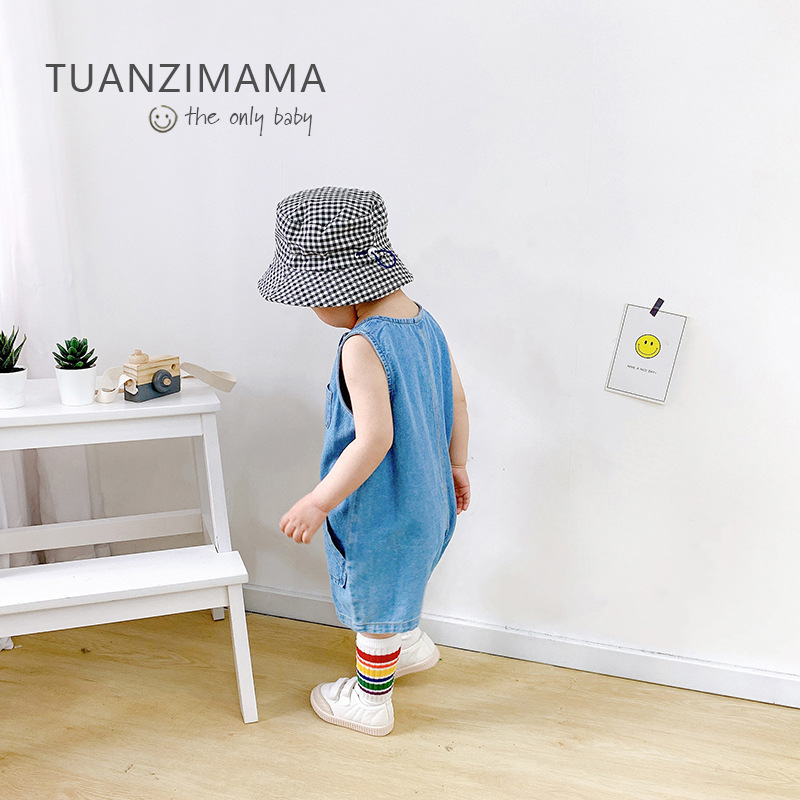 Mono vaquero sin mangas estilo - Baby Overall Denim reseña y precio